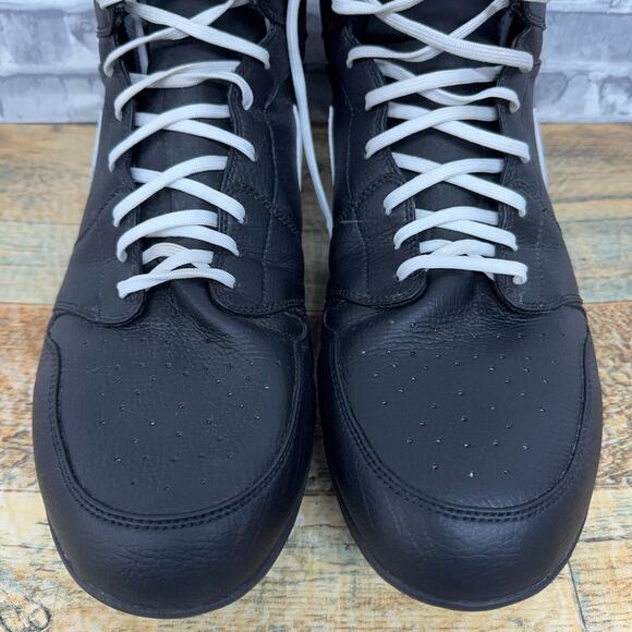 Nike Air Jordan 1 Mid TD Black WhiteFootball Cleat FJ6805-001 Mens Size 16 main image 4